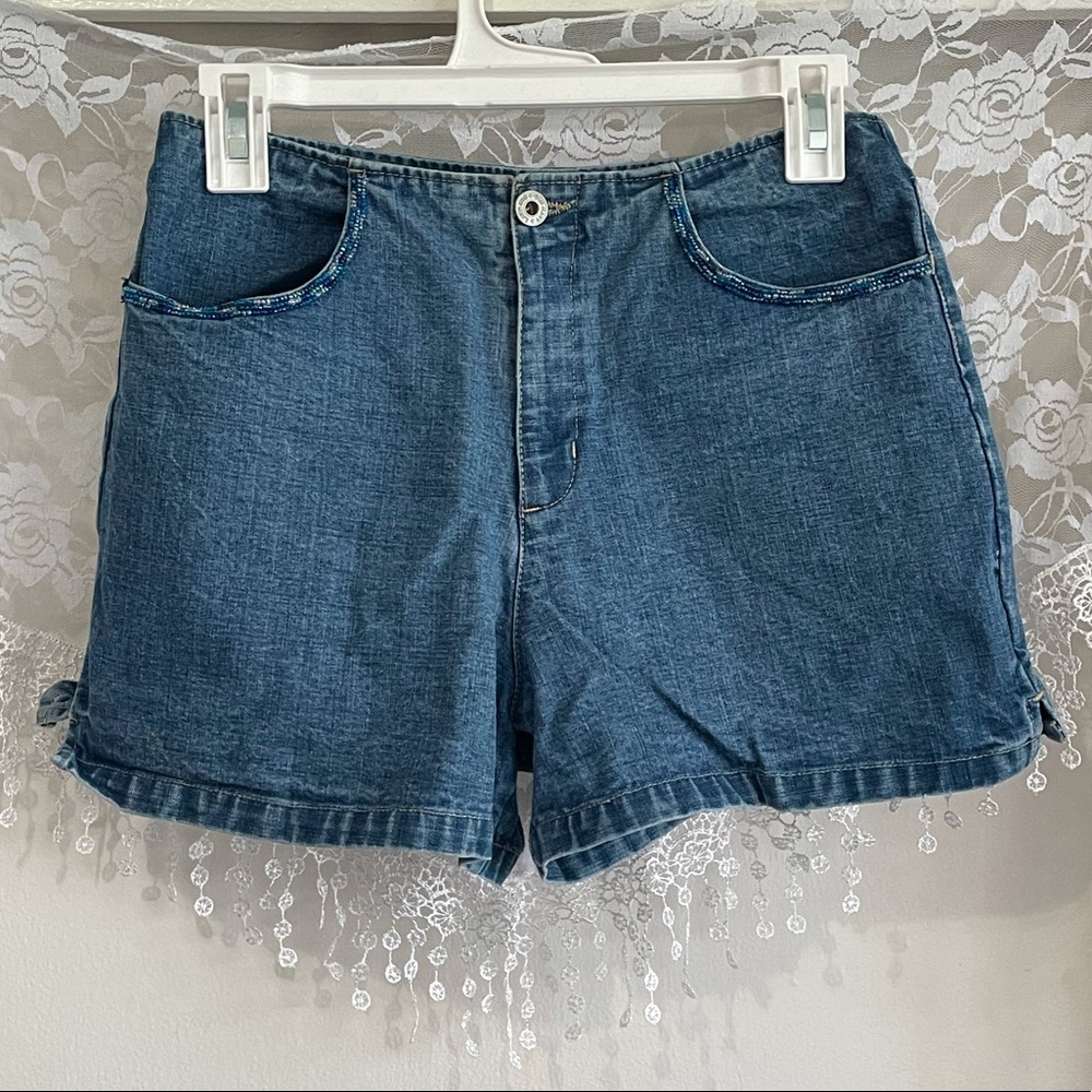 Old Navy Beaded Jean Shorts